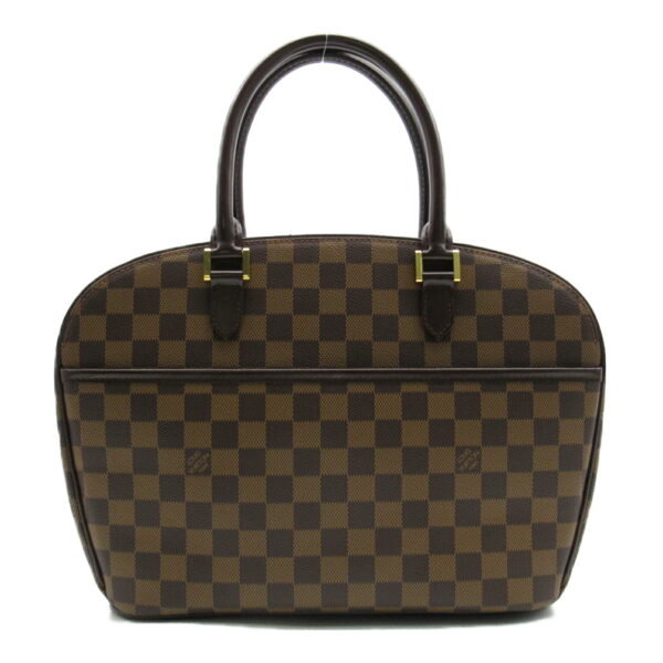 2101217925396 1 Louis Vuitton Saria Oriental Damier Handbag Brown