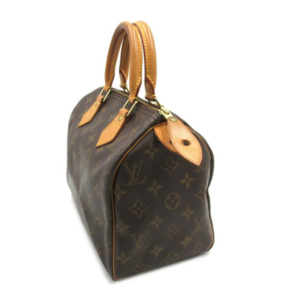 2101217925402 3 Louis Vuitton Speedy 25 Monogram Handbag Brown