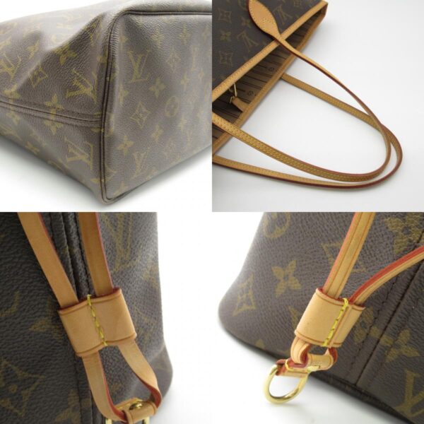 2101217925440 9c Louis Vuitton Neverfull MM Monogram Tote Bag Brown