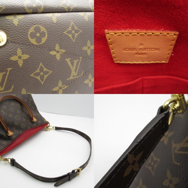 2101217925488 8c Louis Vuitton Pallas Monogram Tote Bag Brown