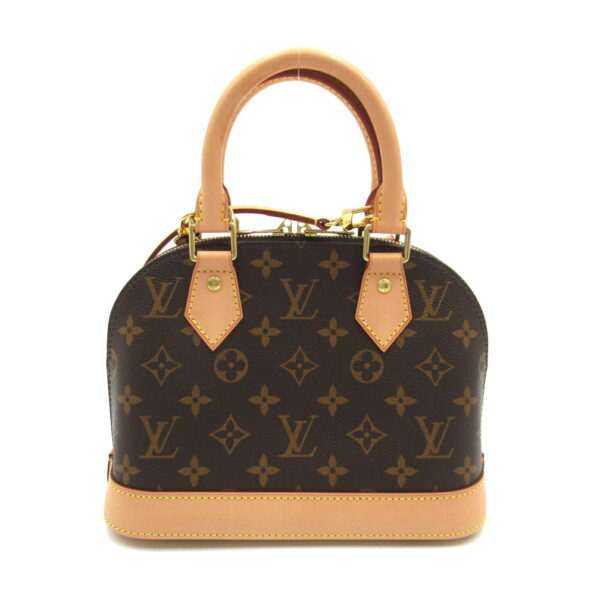 2101217950749 2 Louis Vuitton Alma BB Monogram 2 Way Shoulder Bag Brown