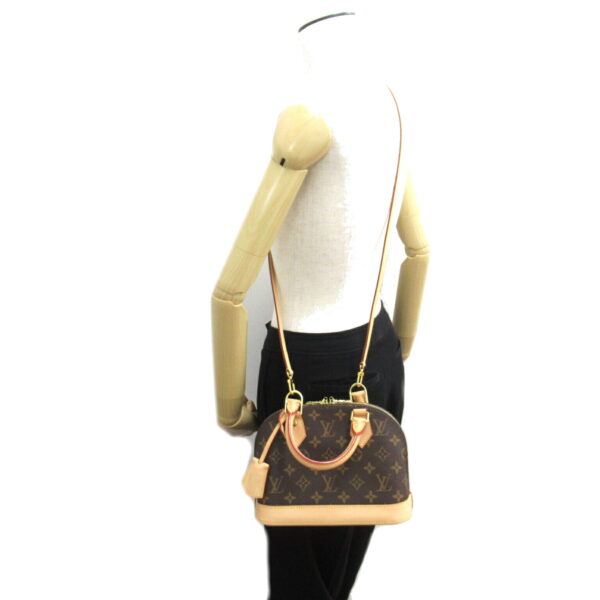 2101217950749 5 Louis Vuitton Alma BB Monogram 2 Way Shoulder Bag Brown