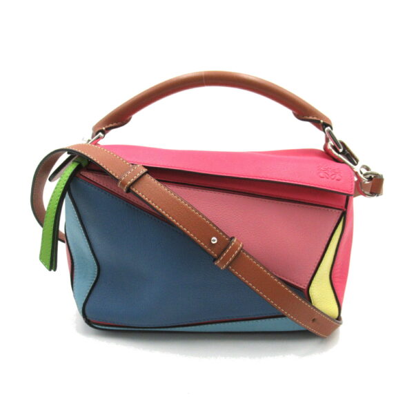 2101217952408 1 Loewe Puzzle Small Leather 2Way Shoulder Bag Multicolor