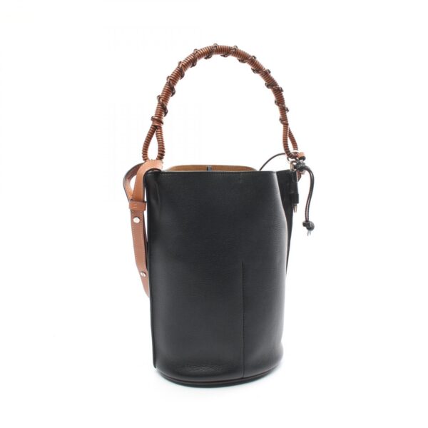 2101217956826 2 Loewe Gate Bucket Leather Shoulder Bag Black