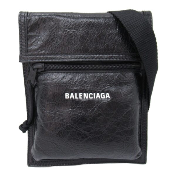 2101217961073 4 Balenciaga Small Pouch Shoulder Bag Lambskin Black