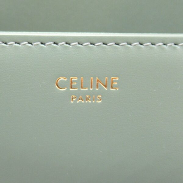 2101217966481 3 Celine Triomphe Leather Shoulder Bag Green Laurel