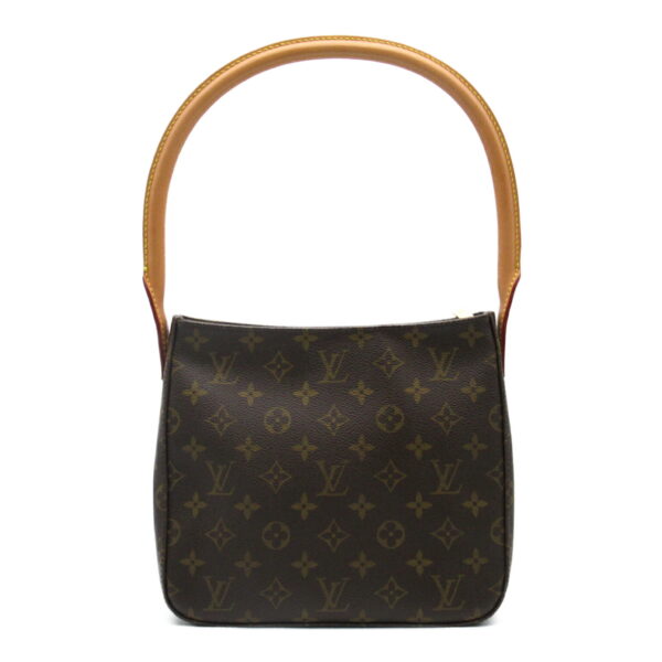 2101217971096 3 Louis Vuitton Looping MM Monogram Shoulder Bag Brown