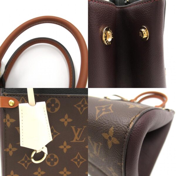 2101217972598 10c Louis Vuitton Fold Tote MM Monogram 2 Way Shoulder Bag Brown