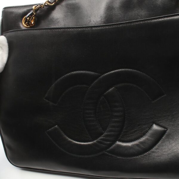 2101217975087 9 CHANEL Cocomark Tote Bag Lambskin Black