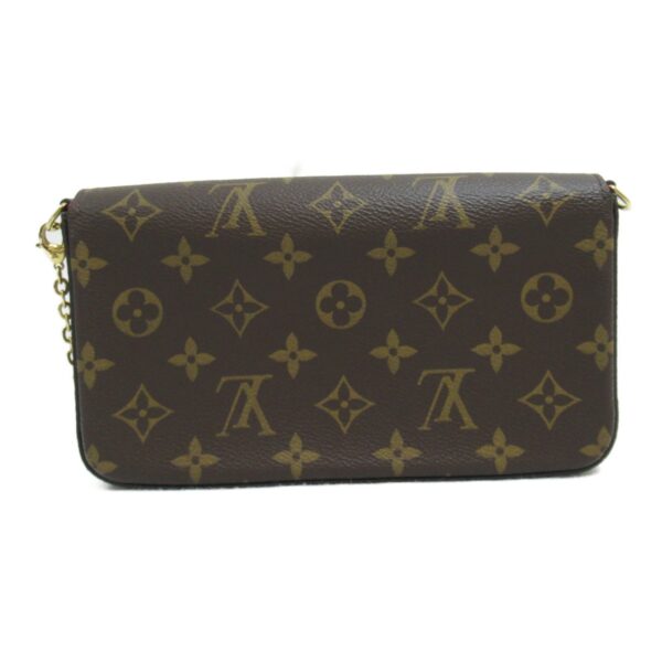 2101217975971 4 Louis Vuitton Pochette Félicie Monogram Chain Shoulder Bag Brown