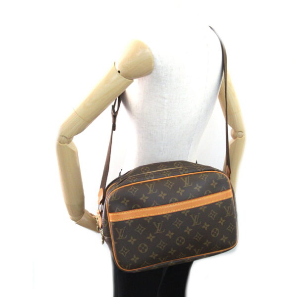 2101217976749 6 Louis Vuitton Reporter PM Monogram Shoulder Bag Brown