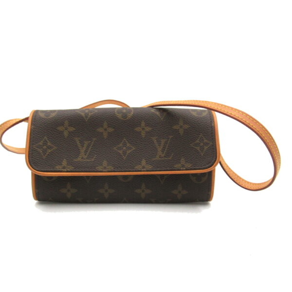 2101217976831 1 Louis Vuitton Pochette Twin PM Monogram Shoulder Bag Brown