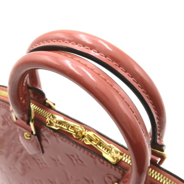 2101217977395 5 Louis Vuitton Alma Vernis Patent Handbag Pink