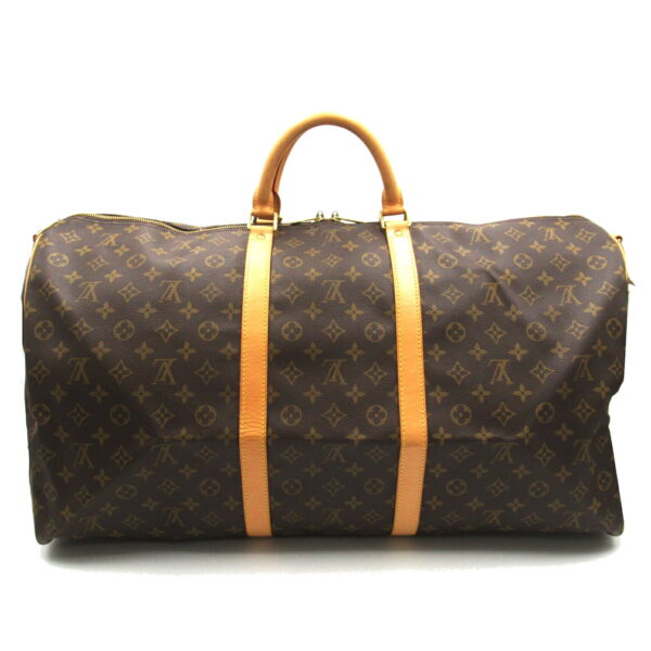 2101217979269 2 Louis Vuitton Keepall Bandouliere 60 Monogram Bag Brown