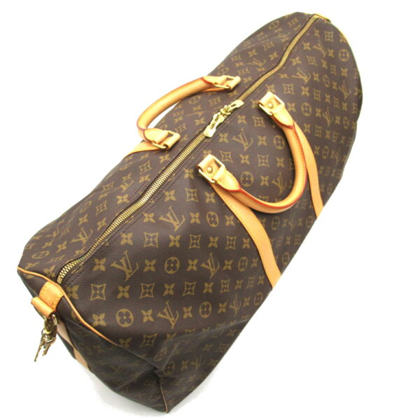 2101217979269 4 Louis Vuitton Keepall Bandouliere 60 Monogram Bag Brown