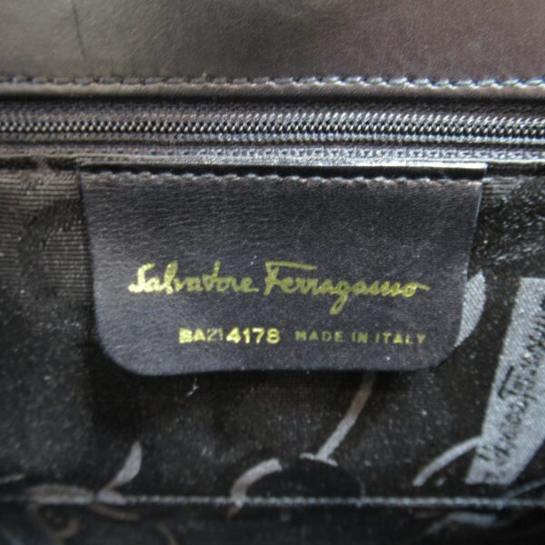 2101217979733 10 Salvatore Ferragamo Leather Handbag Black