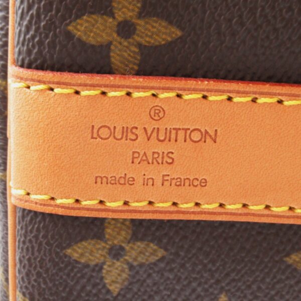 2101217980517 11 Louis Vuitton Keepall Bandouliere 55 Monogram Bag Brown