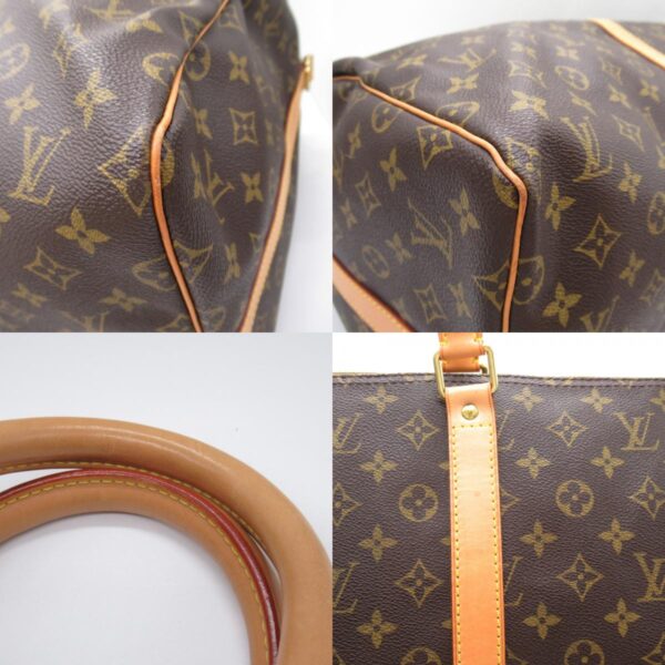 2101217980517 7c Louis Vuitton Keepall Bandouliere 55 Monogram Bag Brown