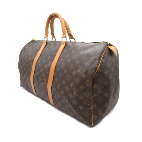 2101217980791 4 Louis Vuitton Keepall 50 Monogram Bag Brown