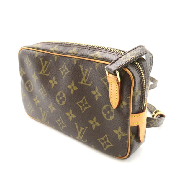 2101217980913 3 Louis Vuitton Pochette Marly Bandouliere Monogram Shoulder Bag Brown