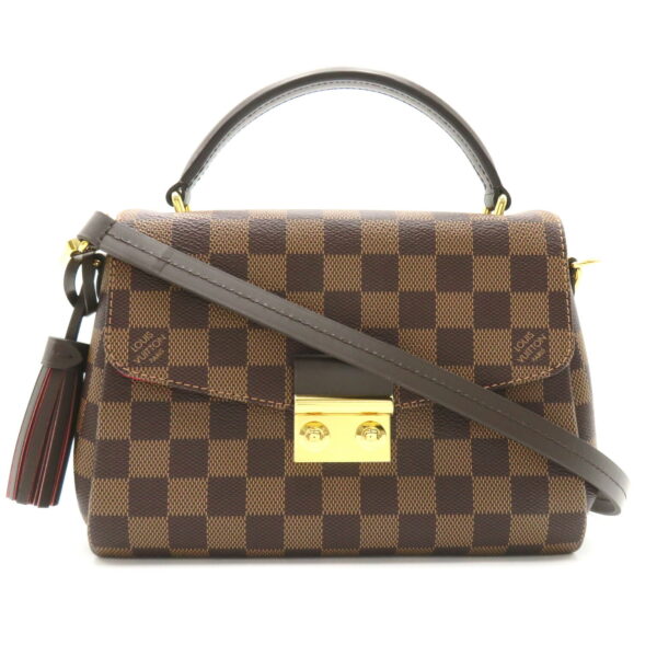 2101217981149 1 Louis Vuitton Croisette Damier Handbag Brown