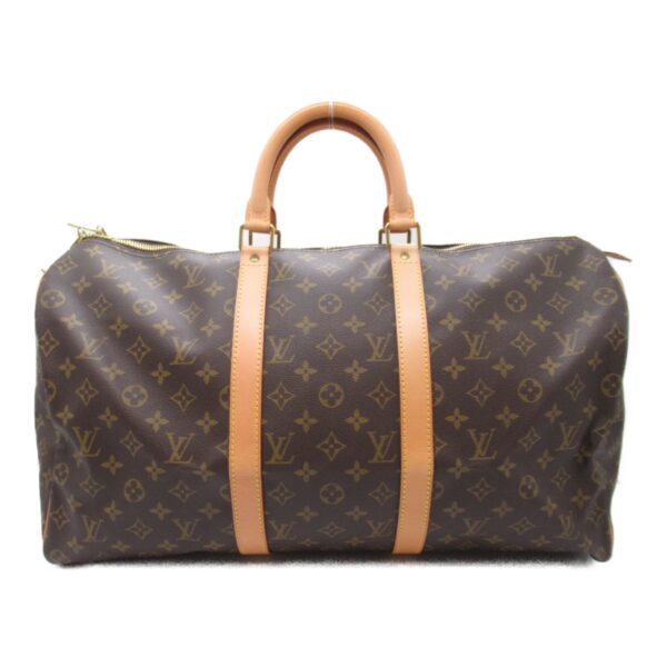 2101217984140 3 Louis Vuitton Keepall 50 Monogram Bag Brown