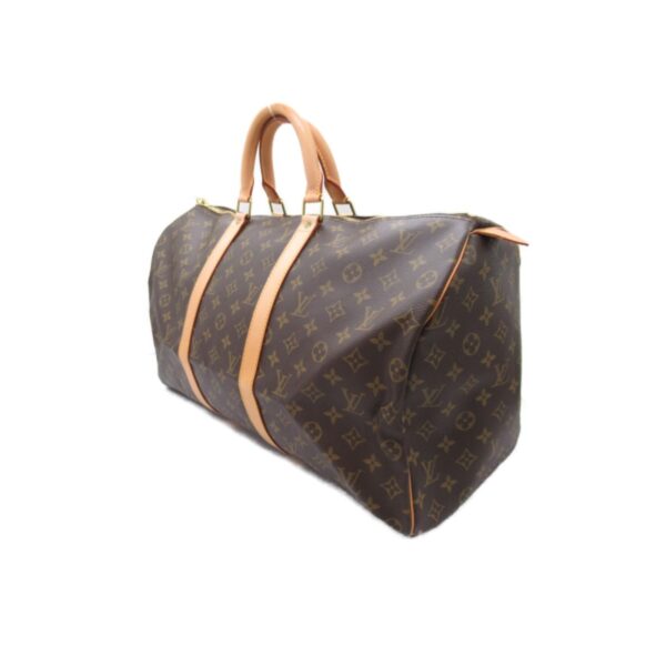 2101217984140 4 Louis Vuitton Keepall 50 Monogram Bag Brown