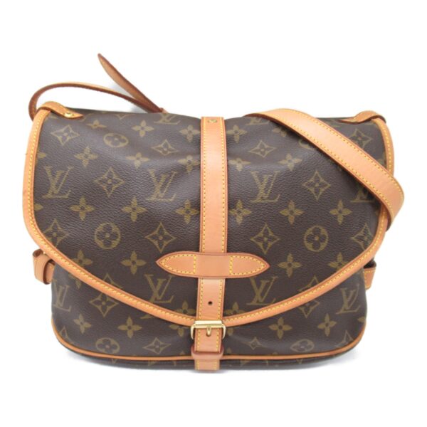 2101217984256 3 Louis Vuitton Saumur 30 Monogram Shoulder Bag Brown