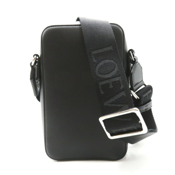 2101217988117 2 Loewe Vertical Calf Leather Crossbody Pocket Bag Black