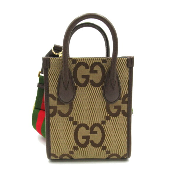 2101217988636 2 Gucci Jumbo Gg Tote Bag Brown