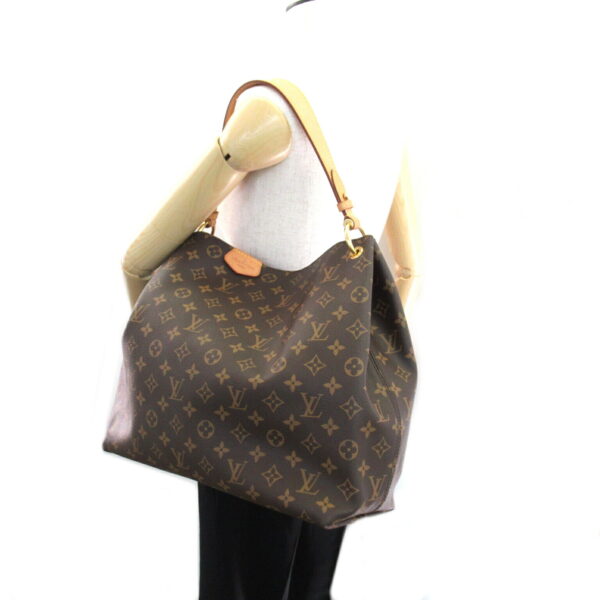 2101217989046 5 Louis Vuitton Graceful MM Monogram Shoulder Bag Brown