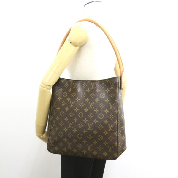 2101217989091 6 Louis Vuitton Looping Monogram Shoulder Bag Brown