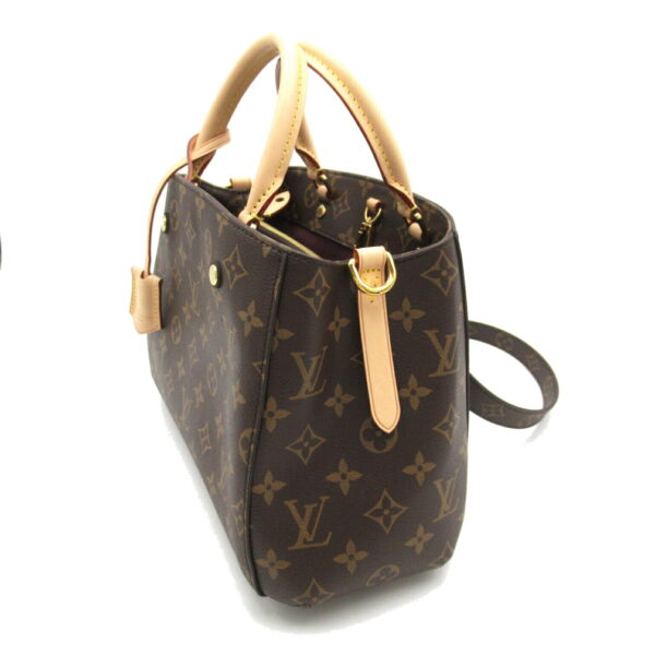 2101217989152 3 Louis Vuitton Montaigne BB Monogram Tote Bag Brown