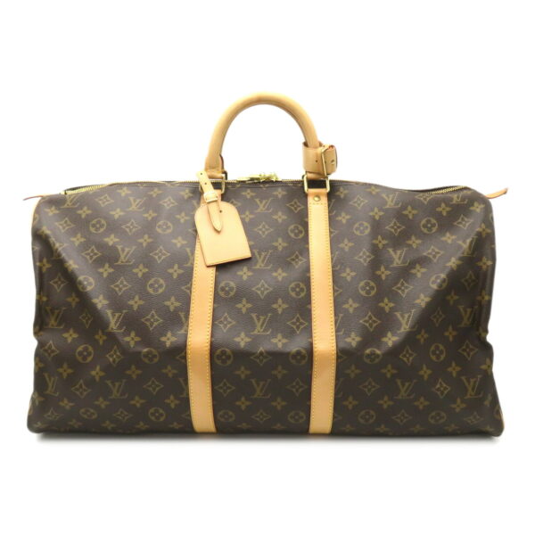 2101217989442 1 Louis Vuitton Keepall 55 Monogram Bag Brown