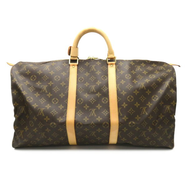 2101217989442 2 Louis Vuitton Keepall 55 Monogram Bag Brown