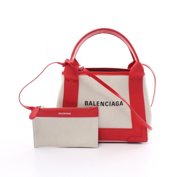 2101217990288 1 Balenciaga Blue Hippo XS Handbag White Red