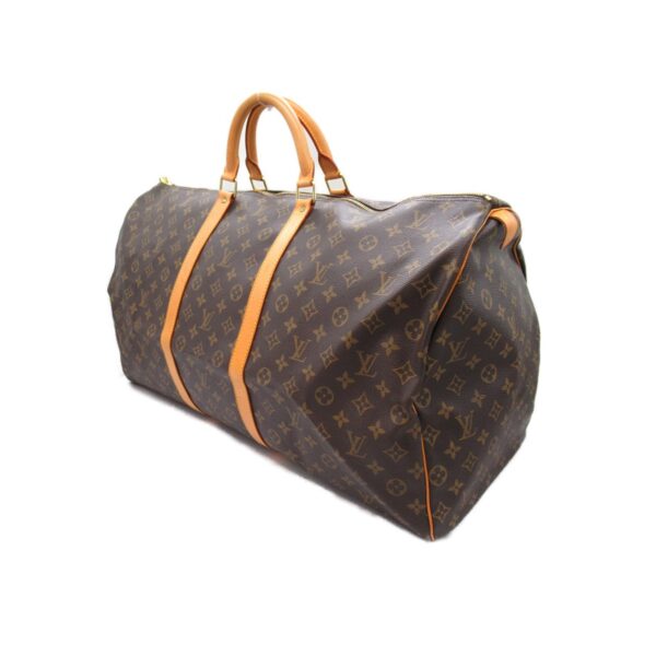 2101217999403 3 Louis Vuitton Keepall 60 Monogram Bag Brown