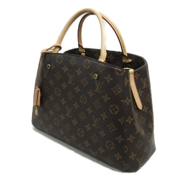 2101218004564 4 Louis Vuitton Montaigne MM Monogram Tote Bag Brown