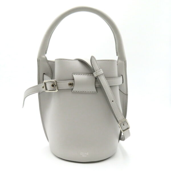 2101218019100 1 Celine Big Bag Nano Leather 2Way Shoulder Bag Gray