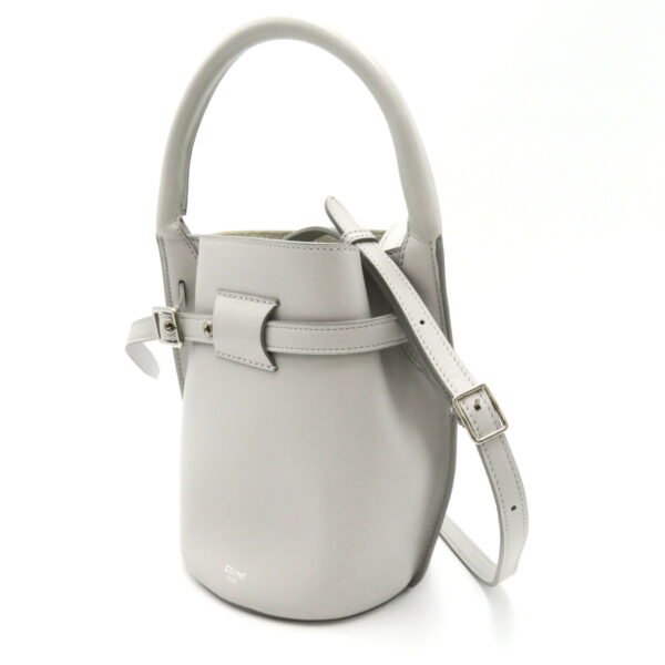 2101218019100 3 Celine Big Bag Nano Leather 2Way Shoulder Bag Gray