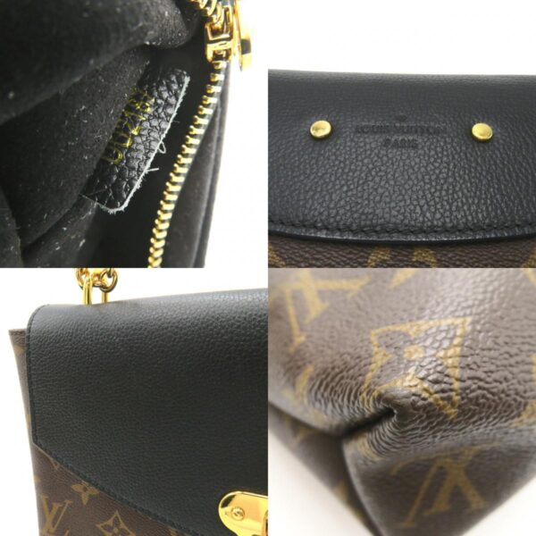 2101218019681 9c Louis Vuitton Saint Placido Monogram Shoulder Bag Black