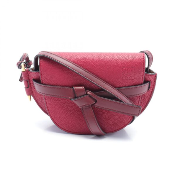 2101218019858 1 Loewe Gate Mini Leather Shoulder Bag Red Bordeaux