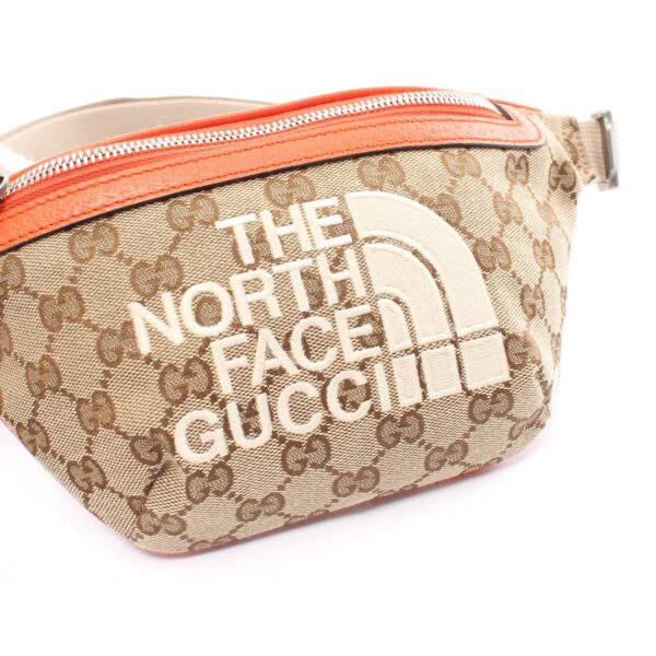 2101218023480 7 Gucci The North Face Gg Waist Bag Beige