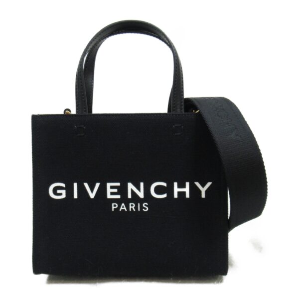 2101218037968 2 Givenchy Canvas 2Way Shoulder Bag Black