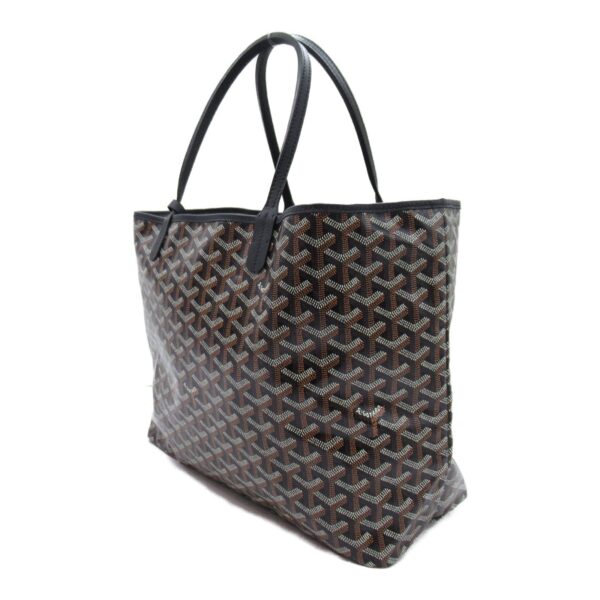 2101218038910 4 Goyard Saint Louis Pm Canvas Tote Bag Black