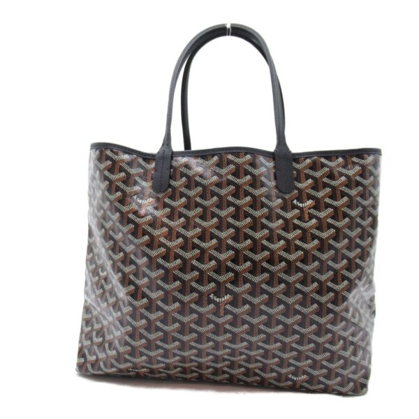 2101218038910 5 Goyard Saint Louis Pm Canvas Tote Bag Black