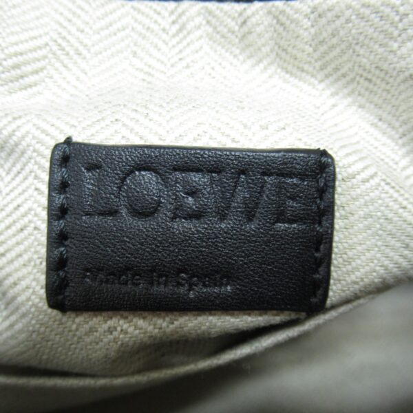 2101218038927 10 Loewe Puzzle Bum Lambskin Small Shoulder Bag Black