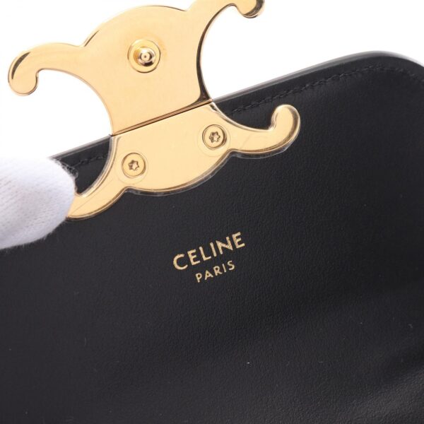 2101218040784 4 Celine Mini Claude Leather Off Shoulder Bag Black