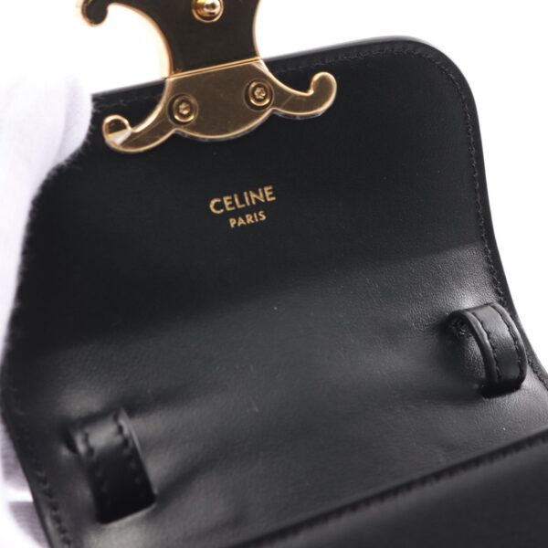 2101218040784 6 Celine Mini Claude Leather Off Shoulder Bag Black