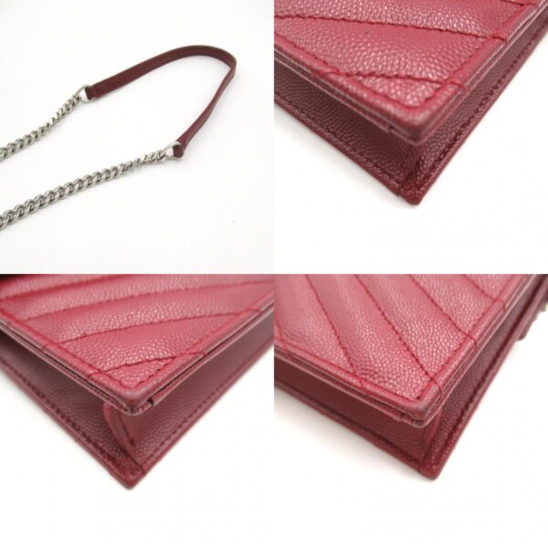 2101218043297 10c Yves Saint Laurent Chain Wallet Shoulder Bag Bordeaux